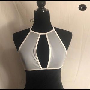 iHeartRaves mesh see thru keyhole top